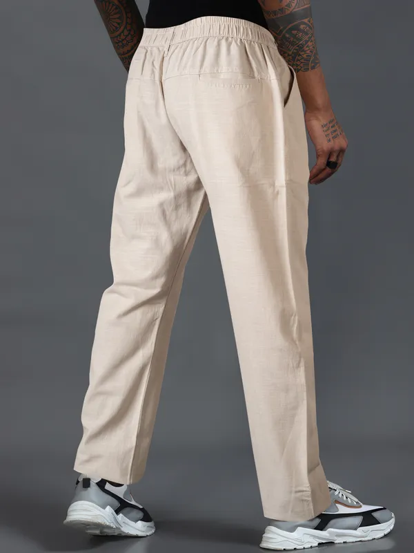 Men's_Relaxed_Fit_Linen_Trouser_By_Just_Black