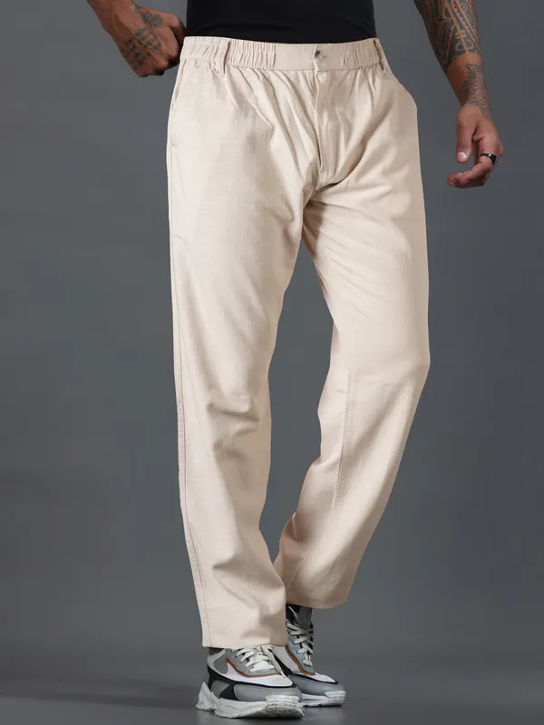 Men's_Relaxed_Fit_Linen_Trouser_By_Just_Black