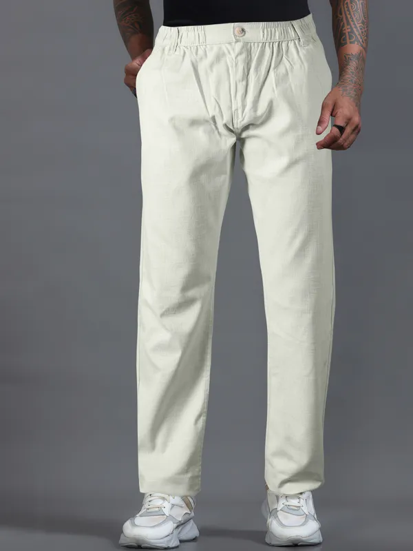 Men's_Relaxed_Fit_Linen_Trouser_By_Just_Black