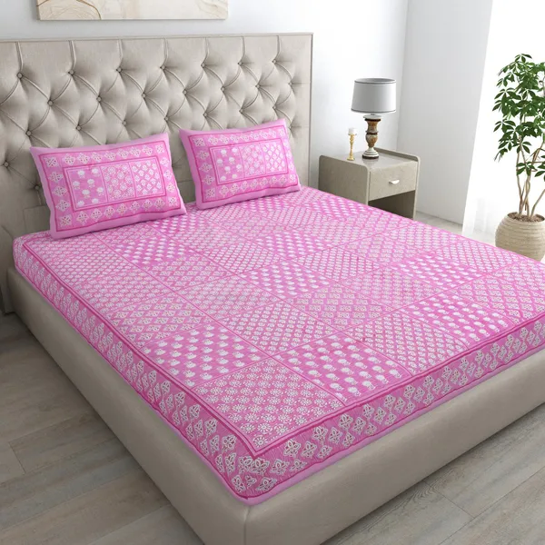 Jaipuri_Prints_Cotton_Double_Bedsheet_with_set_of_2_Pillow_Covers