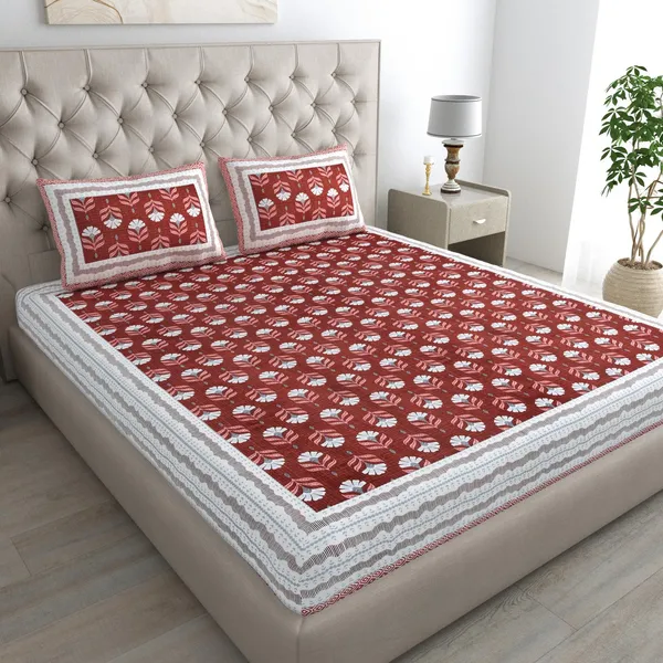 Jaipuri_Prints_Cotton_Double_Bedsheet_with_set_of_2_Pillow_Covers