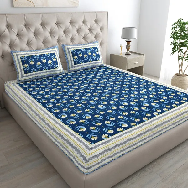 Jaipuri_Prints_Cotton_Double_Bedsheet_with_set_of_2_Pillow_Covers