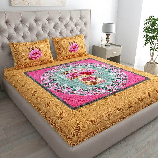 Jaipuri_Prints_Cotton_Double_Bedsheet_with_set_of_2_Pillow_Covers
