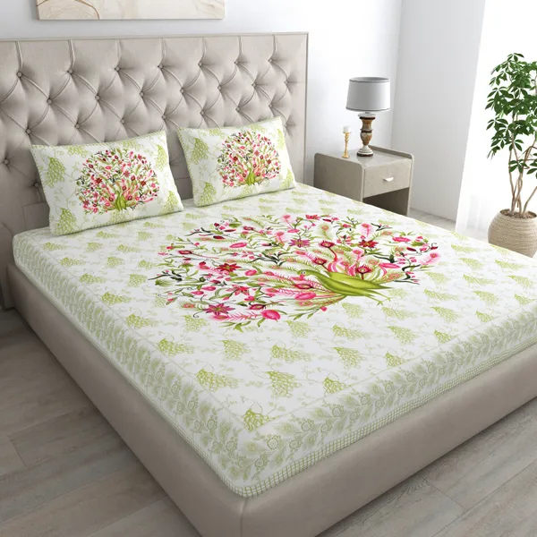 Rajasthani_Jaipuri_Traditional_Double_Bed_Bedsheet_with_2_Pillow_Covers_-_(_Red)