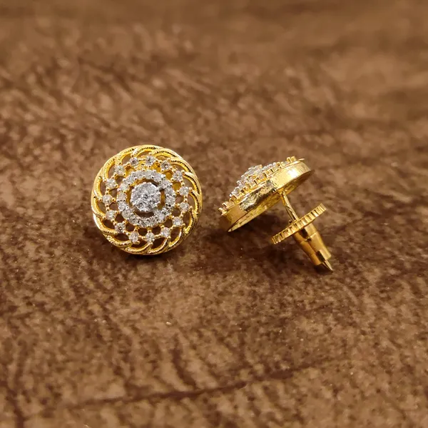 American_Diamond_Mandala_Pendant_Set_|_Elegant_Pendant_&_Stud_Earrings_for_Festive_Wear