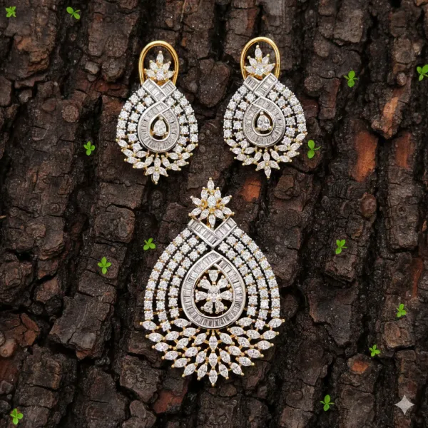 Celestia_Luxe_American_Diamond_Teardrop_Pendant_Set_