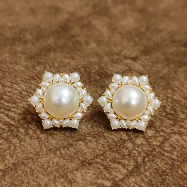 Classic_Pearl_Floral_Stud_Earrings_–_Elegant_Designer_Artificial_Jewellery_