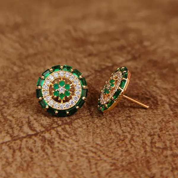 EMERALD_COLOUR_CZ_STUDDED_ROUND_STUDS