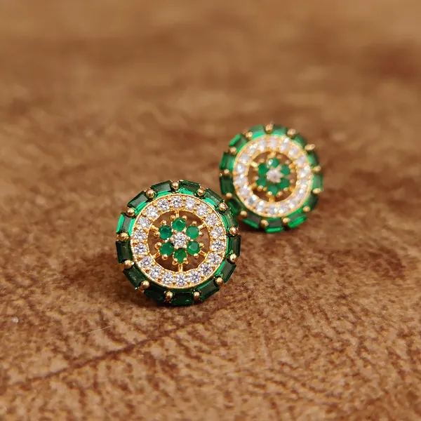 EMERALD_COLOUR_CZ_STUDDED_ROUND_STUDS