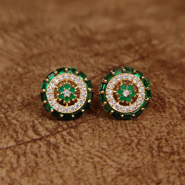 EMERALD_COLOUR_CZ_STUDDED_ROUND_STUDS