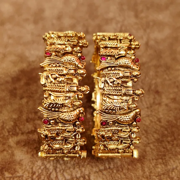 GOLD_LOOK_ALIKE_TRADITIONAL_RAM_SITA_OPENABLE_BANGLES
