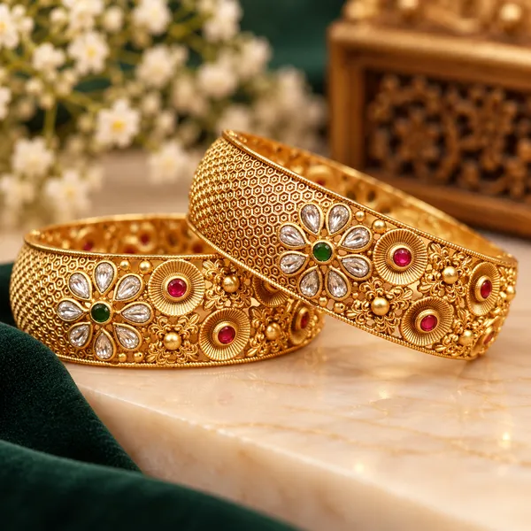 MULTICOLOUR__GOLD_LOOK_KUNDAN_POLKI_OPENABLE_BANGLES