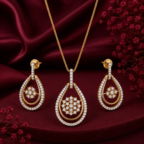 REAL_DIAMOND_LOOKALIKE_CZ_STUDDED_ELEGANT_PENDANT_SET_WITH_CHAIN
