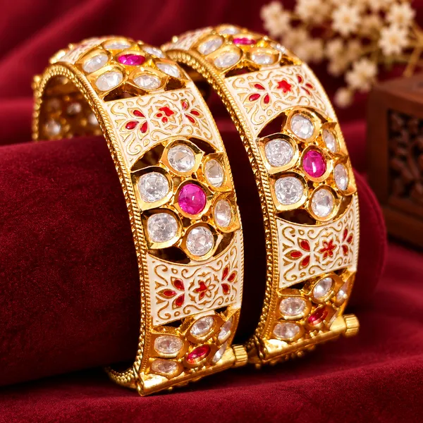 RUBY_KUNDAN_POLKI_&_MEENAKARI_OPENABLE_BANGLES