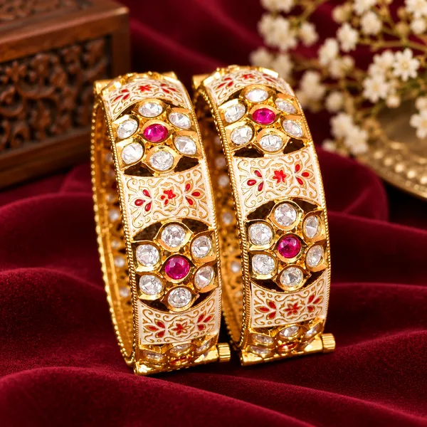 RUBY_KUNDAN_POLKI_&_MEENAKARI_OPENABLE_BANGLES