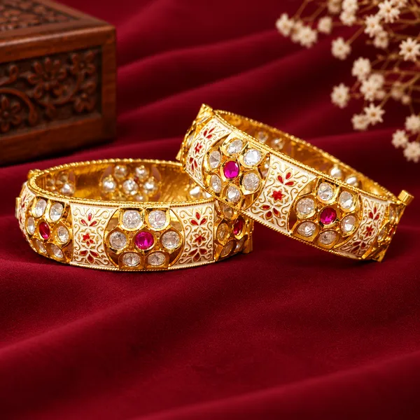 RUBY_KUNDAN_POLKI_&_MEENAKARI_OPENABLE_BANGLES