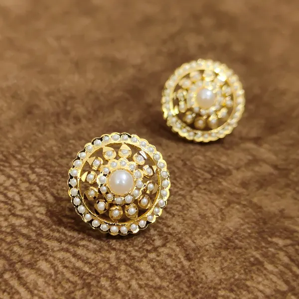 Royal_Pearl_Jadau_Stud_Earrings_–_Traditional_Floral_Designer_Artificial_Jewellery