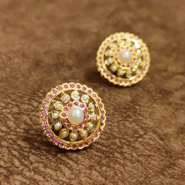 Ruby_Pearl_Jadau_Stud_Earrings_–_Traditional_Designer_Artificial_Jewellery