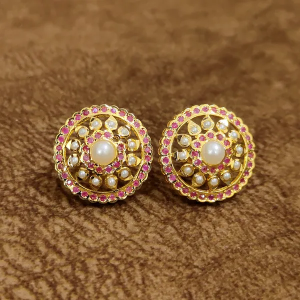 Ruby_Pearl_Jadau_Stud_Earrings_–_Traditional_Designer_Artificial_Jewellery