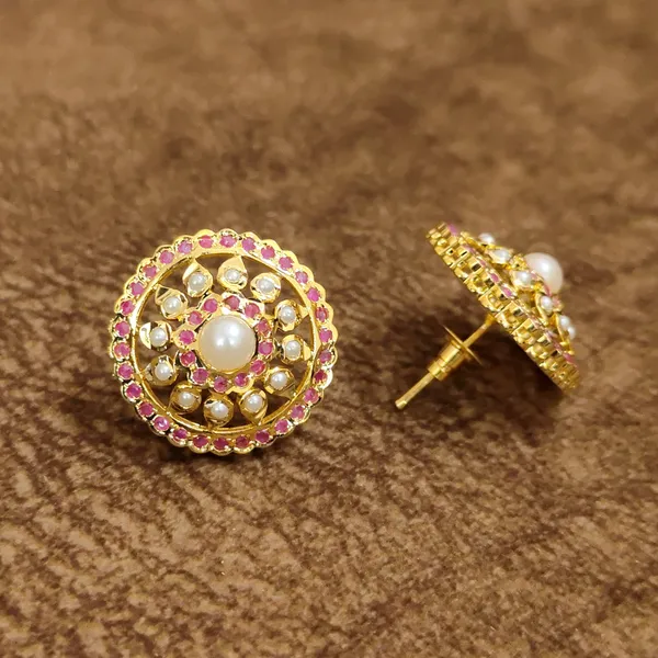 Ruby_Pearl_Jadau_Stud_Earrings_–_Traditional_Designer_Artificial_Jewellery
