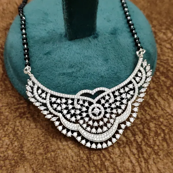 Silver-Tone_Diamond_Crescent_Black_Beads_Mangalsutra_Set_with_Earrings