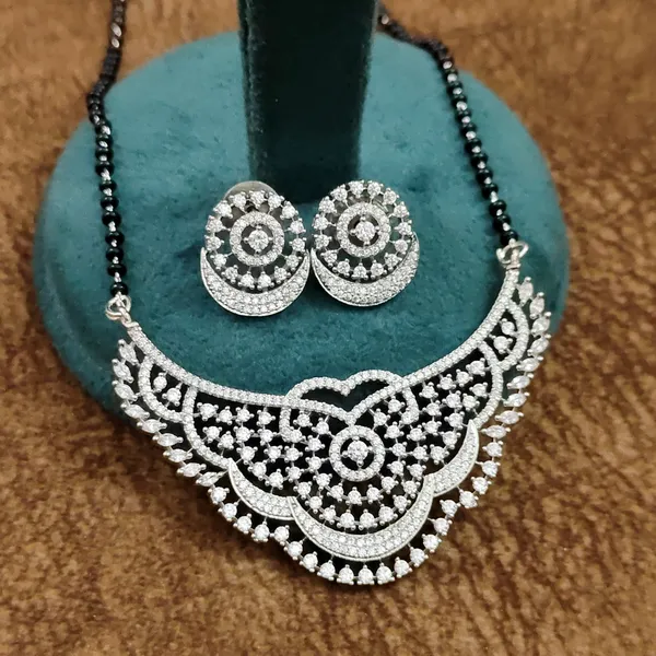Silver-Tone_Diamond_Crescent_Black_Beads_Mangalsutra_Set_with_Earrings
