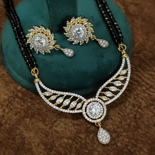Sparkling_Round_Solitaire_CZ_Marquise_Mangalsutra_Set_with_Earrings
