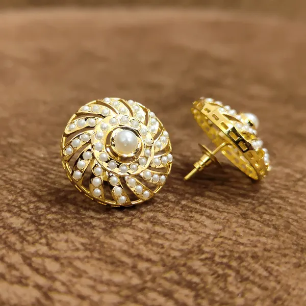 Vintage_Pearl_Swirl_Stud_Earrings_–_Elegant_Designer_Artificial_Jewellery
