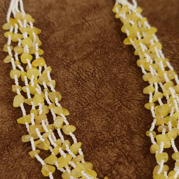 YELLOW_ONYX_&_PEARL_SEMI_PRECIOUS_NECKLACE