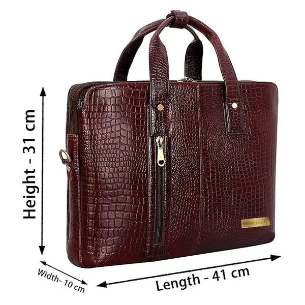 BAG_JACK_-_Natural_Grain_Leather_|_Handcrafted_|_Lynx_|_Handsomely_Rugged_|_Office_Laptop_Bag_|_Men_Leather_Laptop_Bag._(14/15.6_Inch,_Brown)