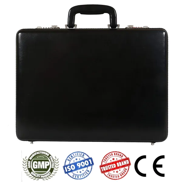 100%_Pure_Leather_Black_Office_Bag_Medium_Briefcase_(3_Years_warranty)