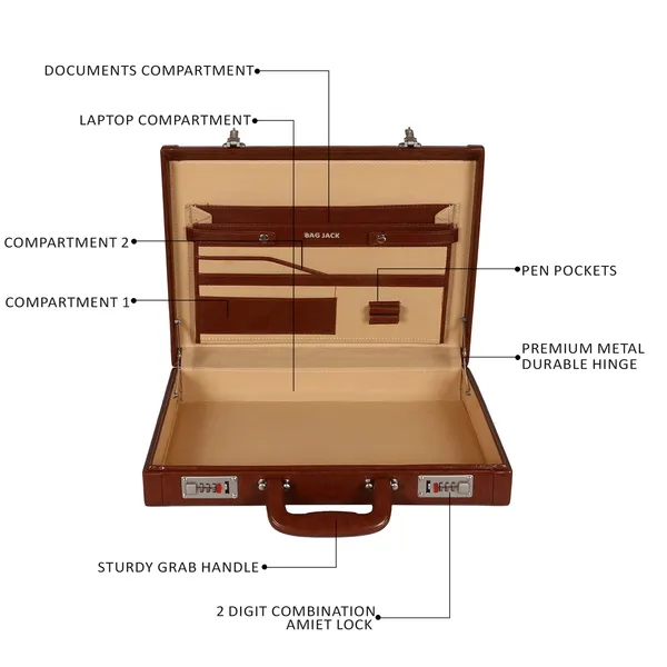 100%_Pure_Leather_Brown__Medium_Briefcase_(3_Years_warranty)