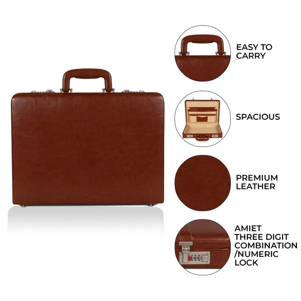 100%_Pure_Leather_Brown_Briefcase_for_Men/Women_(3_Years_warranty)