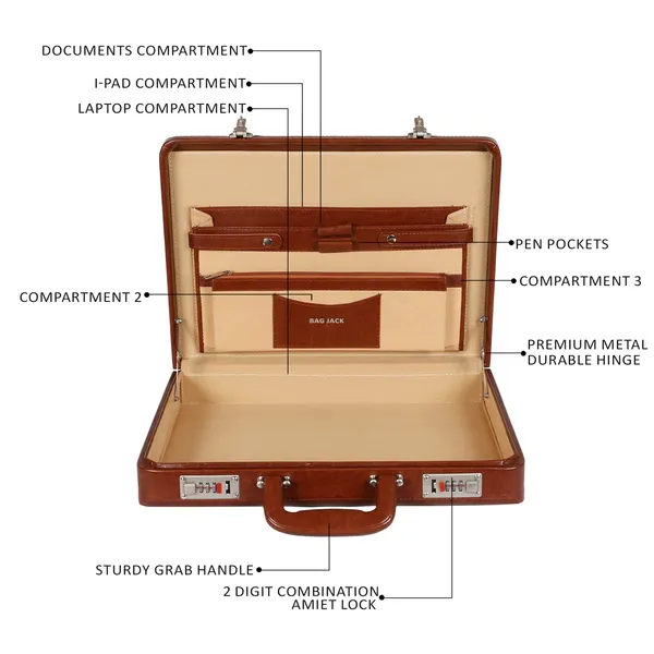 100%_Pure_Leather_Brown_Briefcase_for_Men/Women_(3_Years_warranty)