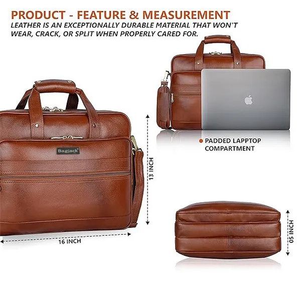 BAG_JACK_Leather_Messenger_Bag_shoulder_bag_16_inch_laptop_easy_fit_(Warranty_3_Year)