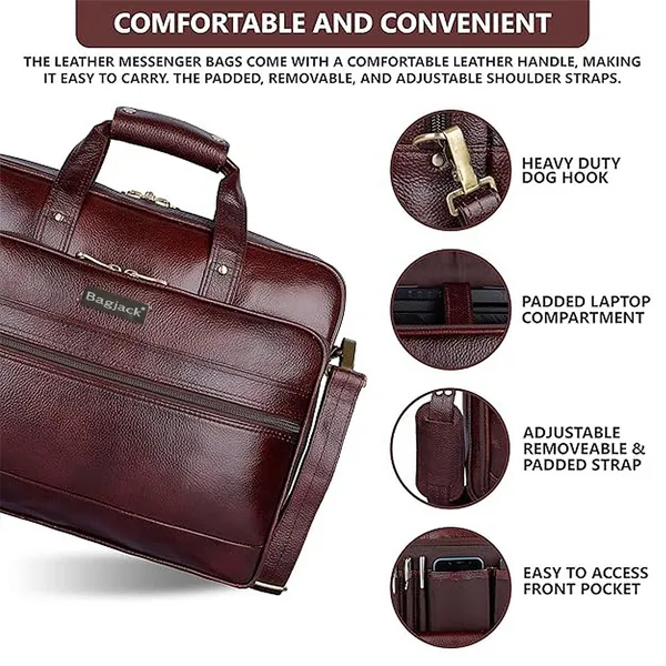 BAG_JACK_Leather_Messenger_Bag_shoulder_bag_16_inch_laptop_easy_fit_(Warranty_3_Year)