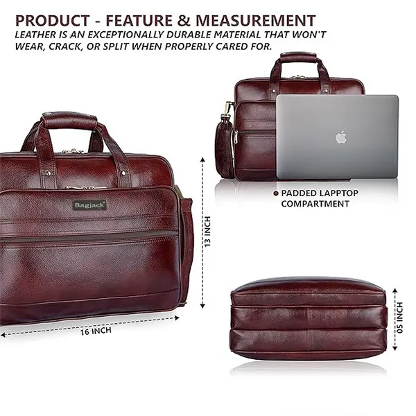 BAG_JACK_Leather_Messenger_Bag_shoulder_bag_16_inch_laptop_easy_fit_(Warranty_3_Year)