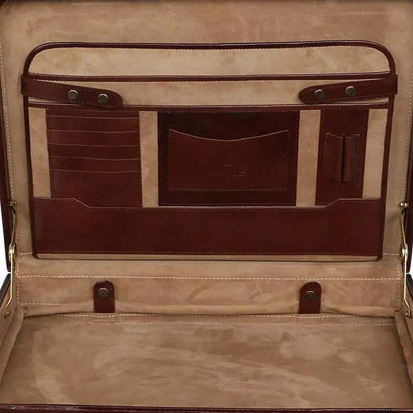 100%_Pure_Leather_Dark_Brown_Large_Briefcase_(3_Years_warranty)