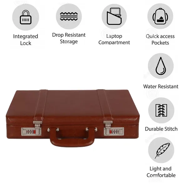 100%_Pure_Leather_Brown_Briefcase_for_Men/Women_(3_Years_warranty)