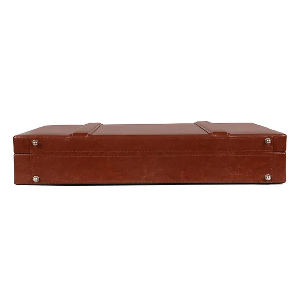 100%_Pure_Leather_Brown_Briefcase_for_Men/Women_(3_Years_warranty)