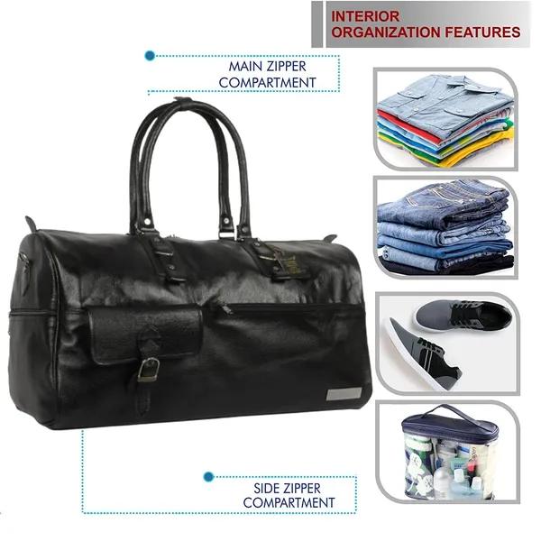 Leather_Storage_Carry_On_Handle_Shoulder_Strap_Suitcase|_3-Yrs_Warranty|_Bag_Jack