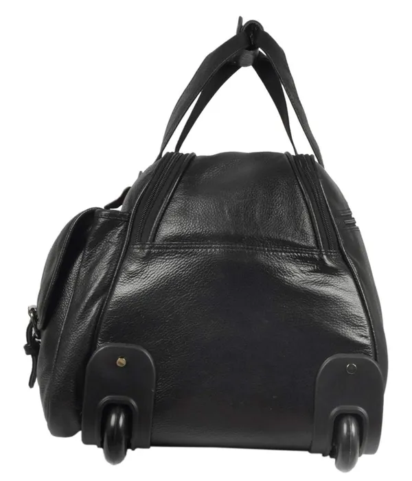 100%_Pure_Brown_Leather_Trolley_Bag