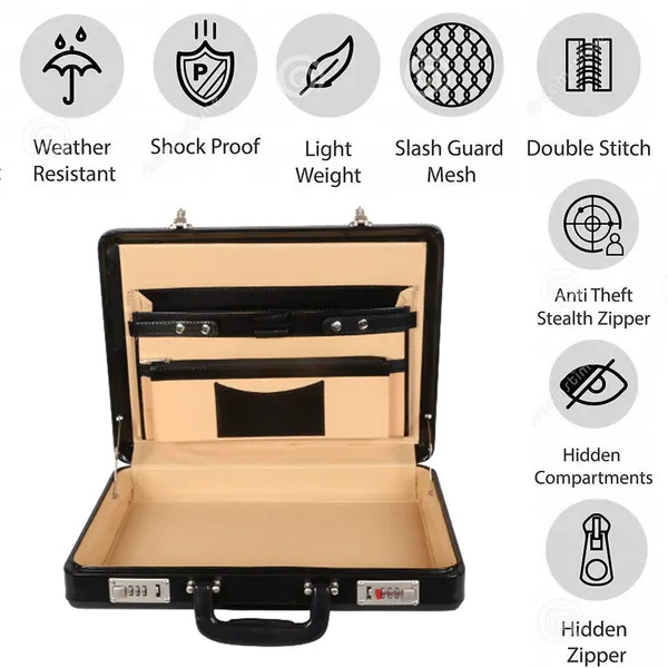 100%_Pure_Leather_Black_Office_Bag_Medium_Briefcase_(3_Years_warranty)