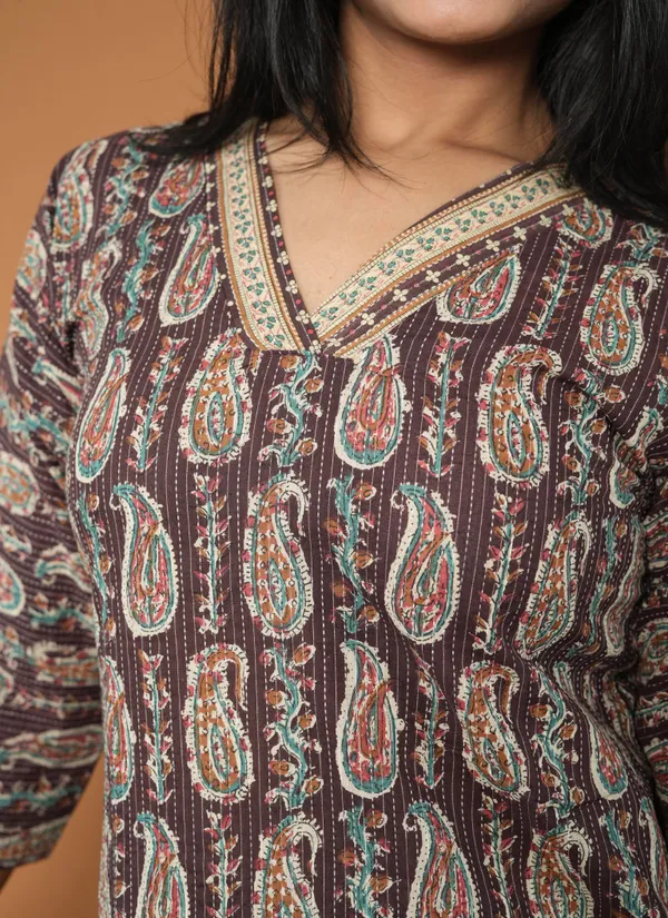 Katha_Cotton_Printed_V-Neck_Kurta_Pant_Set