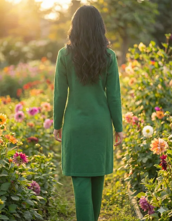 MHIZHA_Woolen_Knitted_Coat-Style_Kurta_(Only_Kurta)
