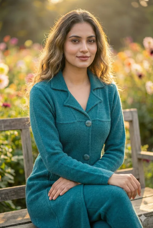 MHIZHA_Woolen_Knitted_Coat-Style_Kurta_(Only_Kurta)