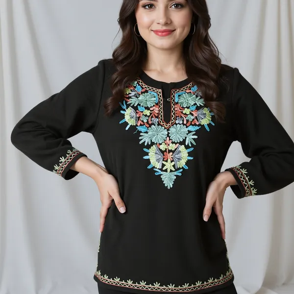 Woolen_Knitted_Top_with_Embroiudery_Work