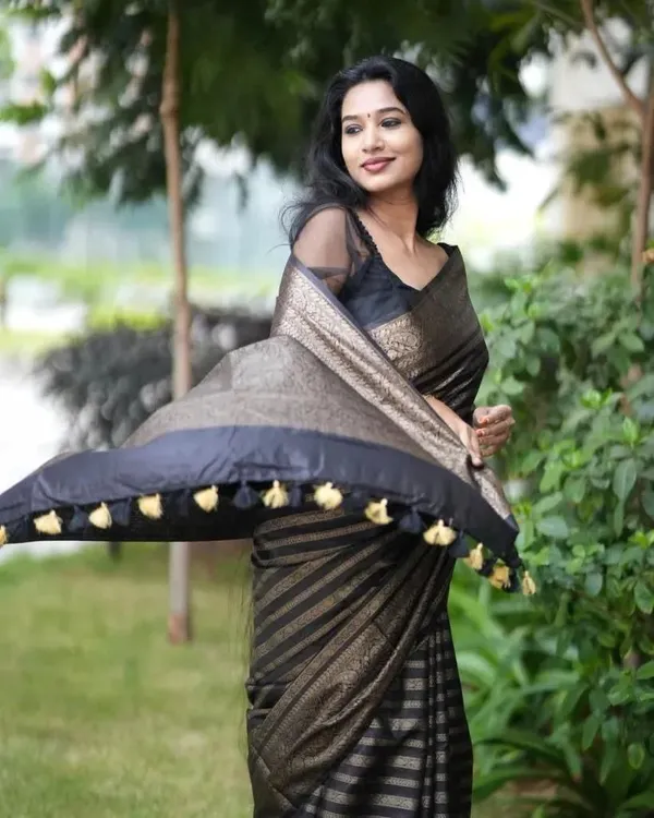 Black_Soft_Banarasi_Silk_Saree