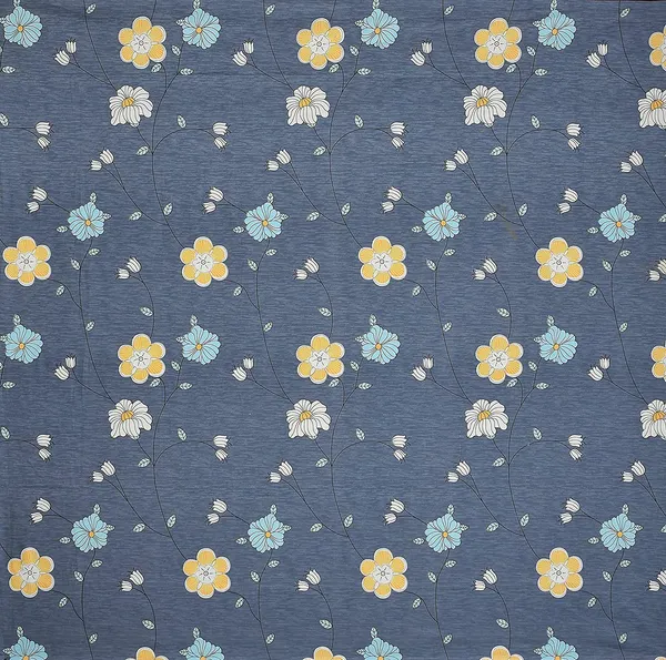 220TC_Heavy_Elastic_Fitted_100%_Cotton_Feel_Printed_King_Size_Double_Bed_Bedsheet_with_2_Pillow_Cover_(72"x78"_Upto_6"_Mattress)_Grey_Floral