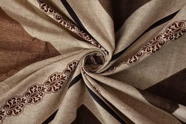 220TC_Heavy_Elastic_Fitted_100%_Cotton_Feel_Printed_King_Size_Double_Bed_Bedsheet_with_2_Pillow_Cover_(72"x78"_Upto_6"_Mattress)_Bronze_Brown